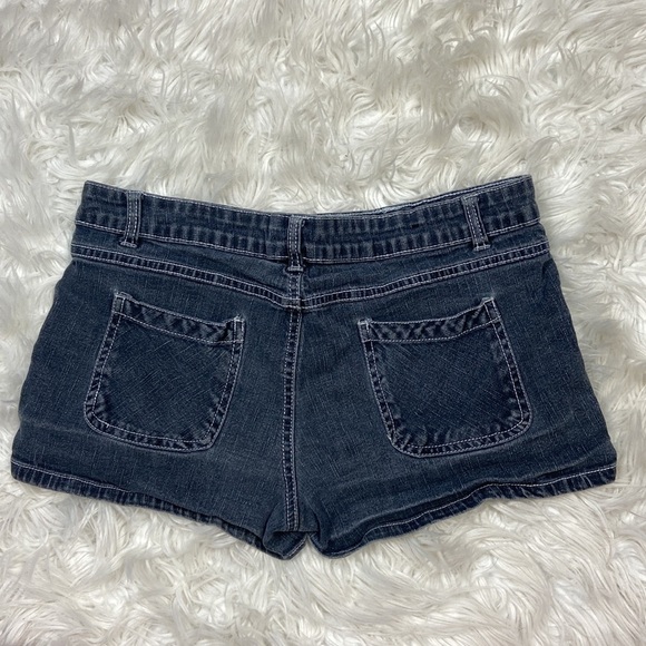 Michael F. Gray/Blue Denim Short Shorts - Picture 2 of 4